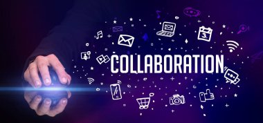 El ele tutuşan kablosuz çevre