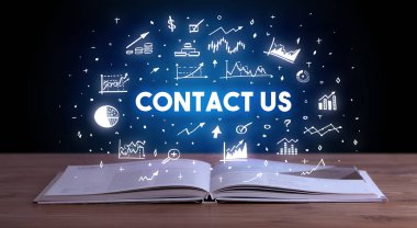 Açık bir kitaptan çıkan iş yazıları