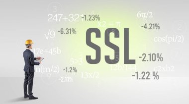 Kısa şapkalı mühendis.