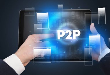 El tutuş tabletinin yakın plan görüntüsü