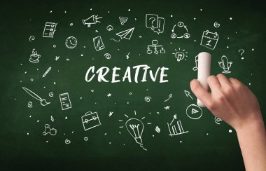Hand drawing education concept concept