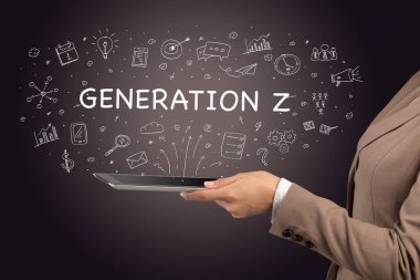 Dokunmatik ekran, sosyal medya konseptine yakın çekim