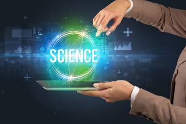 Dokunmatik ekran yakın plan, yeni teknoloji konsepti