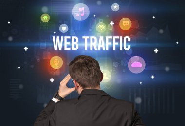 Bir iş adamının arkadan görünüşü