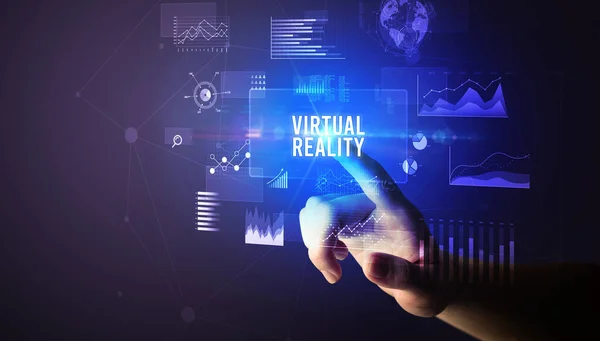 Isso é metaverso e tecnologia futurista e realidade aumentada realidade  virtual e texto terrestre