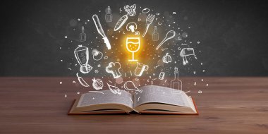 Yemek tarifleri içeren açık tarif kitabı