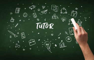 Hand drawing education concept concept