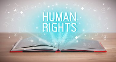 açık kitap, sosyal ağ konsepti