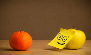 Orange'da izlerken Not ile elma