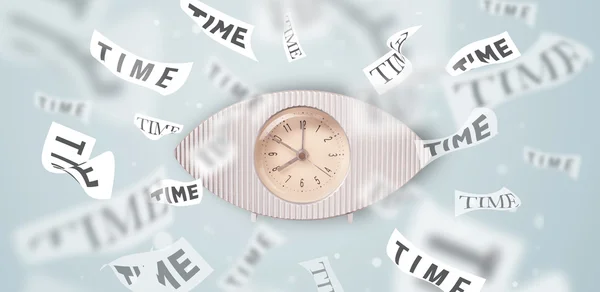 時間が飛んでの時計および腕時計の概念 — ストック写真