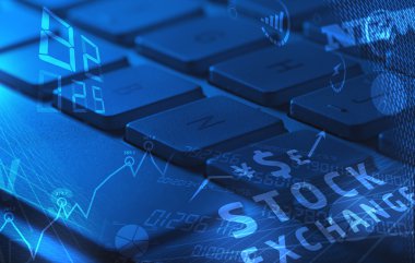 Işıldayan iş simgelerine sahip klavye