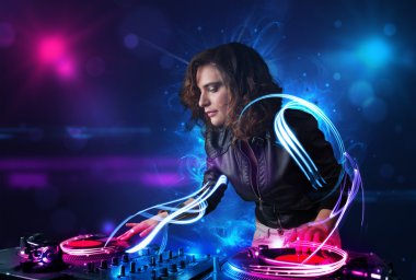 DJ müzik electro ışık efektleri ve ışıklar