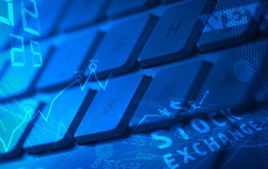 Işıldayan iş simgelerine sahip klavye