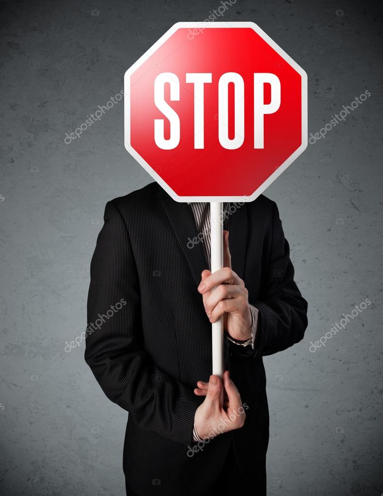 Homme D Affaires Tenant Un Panneau Stop Image Libre De Droit Par Ra2studio C Homme D Affaires Tenant Un Panneau Stop Image Libre De Droit Par Ra2studio C