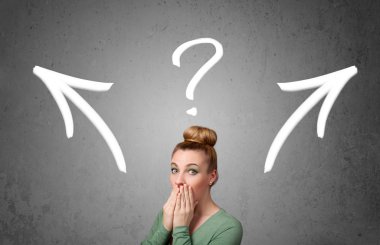 genç kadın bir karar alarak