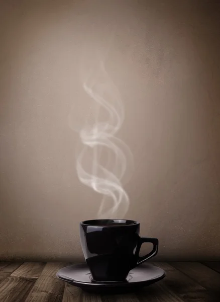 Tasse à café avec vapeur blanche abstraite — Photo