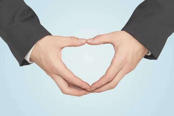 Hands creating form — Stock Photo, Image