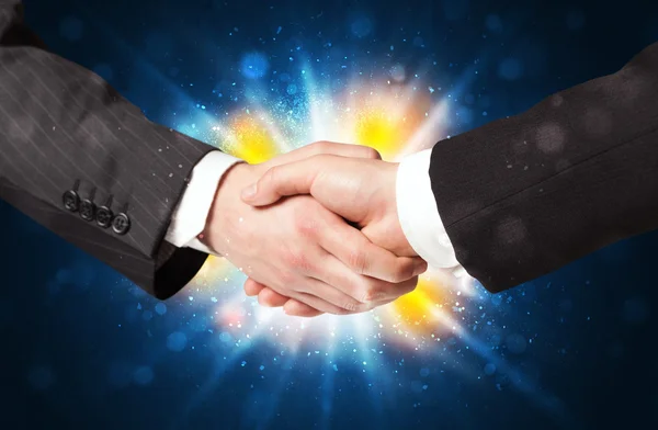 Two business men shaking hands — Stock Photo, Image