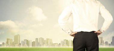 Şehir görüşlü bir iş adamı