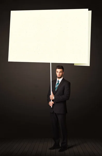 Businessman with post-it paper — Stock Photo, Image