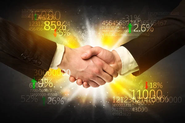 Ekonomika handshake — Stock fotografie