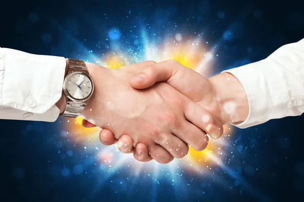 Two business men shaking hands — Stock Photo, Image