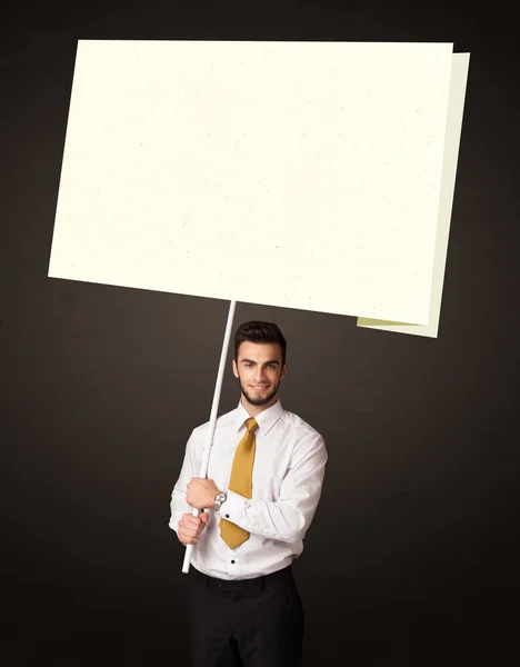 Businessman with post-it paper — Stock Photo, Image