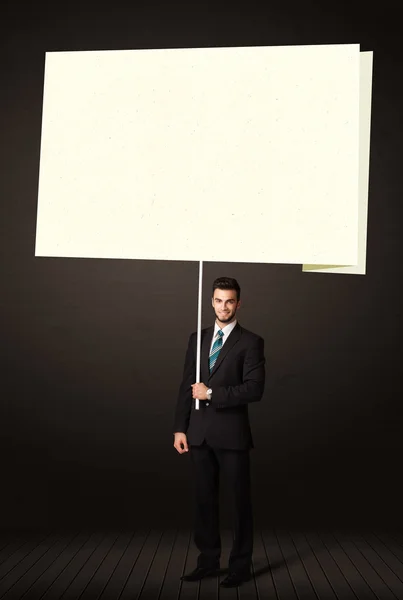 Businessman with post-it paper — Stock Photo, Image