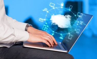 El bir Cloud Computing diyagram ile çalışma