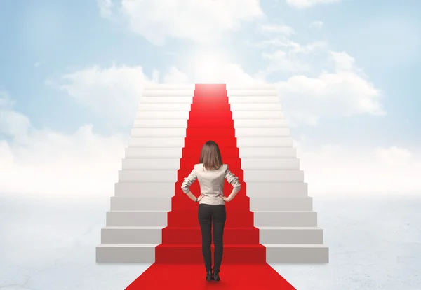 Looking at stairs to heaven — Stock Photo, Image