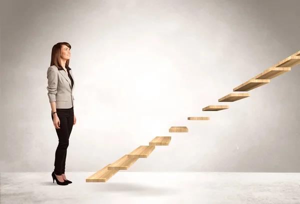 Stepping up a staircase — Stock Photo, Image