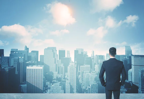Looking at future city — Stock Image Looking at future city Stock Image