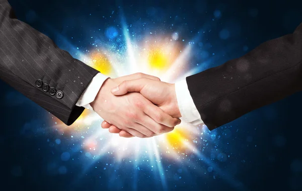 Two business men shaking hands — Stock Photo, Image