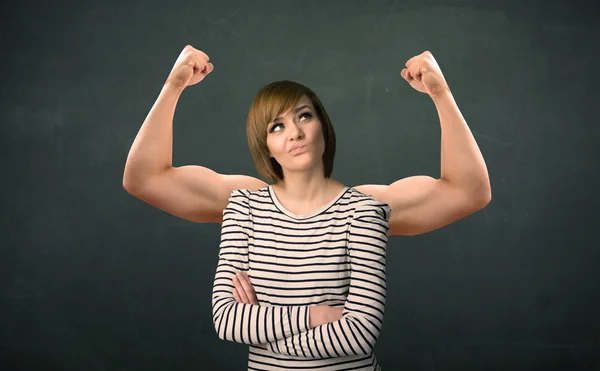 Strong and muscled arms concept — Stock Photo, Image