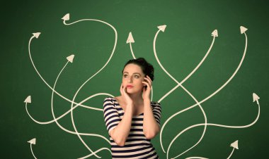 Güzel kız bir çözüm düşünme