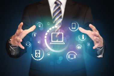 Holding dijital medya simgeler