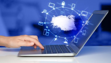El bir Cloud Computing diyagram ile çalışma