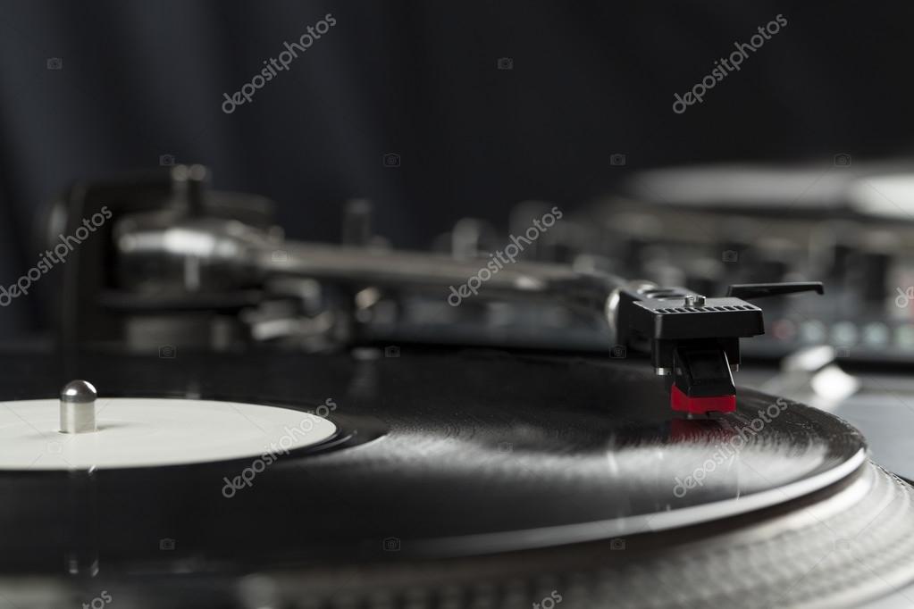 Turntable Playing Vinyl Close Up With Needle On The Record Stock Photo By C Ra2studio