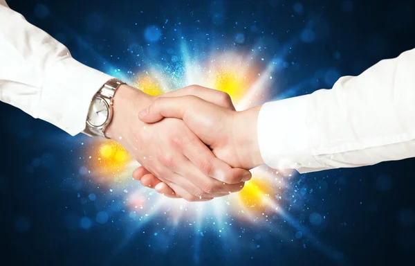 Two business men shaking hands — Stock Photo, Image