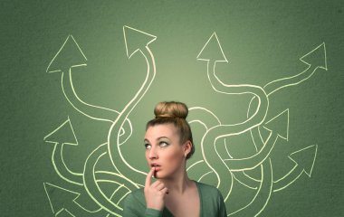 Güzel kız bir çözüm düşünme