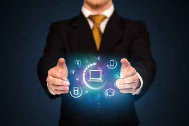 Holding dijital medya simgeler