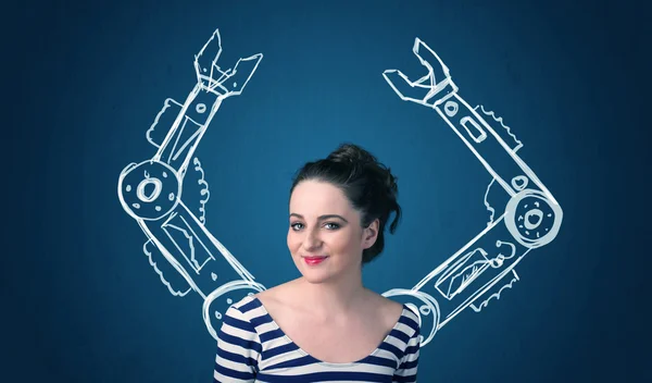 Concept de bras robotiques — Photo