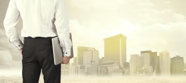 Şehir görüşlü bir iş adamı