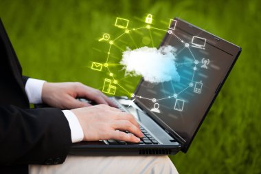 El bir Cloud Computing diyagram ile çalışma