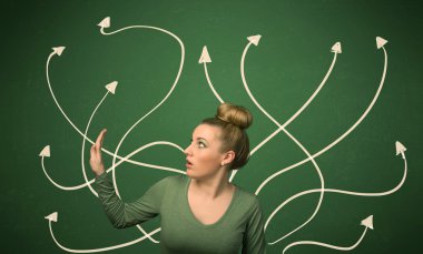 Güzel kız bir çözüm düşünme