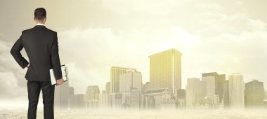 Şehir görüşlü bir iş adamı