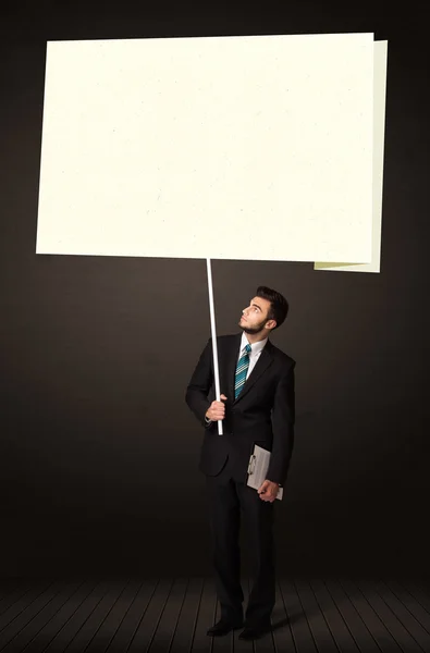 Businessman with post-it paper — Stock Photo, Image