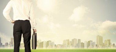 Şehir görüşlü bir iş adamı