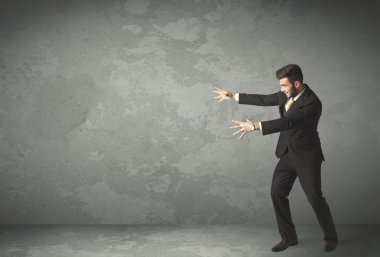 Boş telif alanı olan bir iş adamı