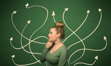 Güzel kız bir çözüm düşünme